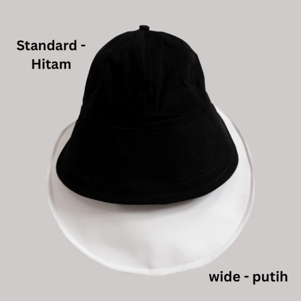 Topi Bucket Half Wanita Gaya Korea Mocca - Gambar 7