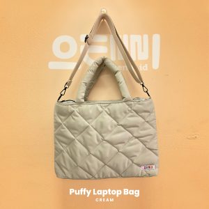 LAPTOP BAG PUFF CREAM OENNI.ID