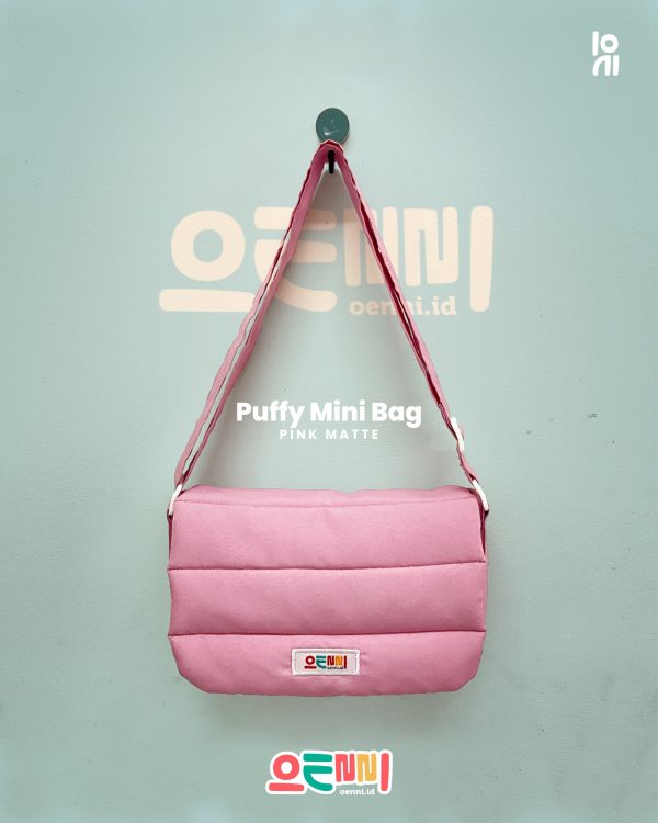 Tas Mini Selempang Puffy Puff / Tas Bahu Mini Oenni.id Warna Pink