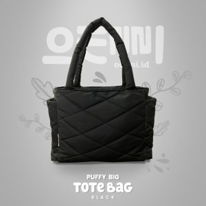 Tote Bag Big Puffy Oenni Black Hitam