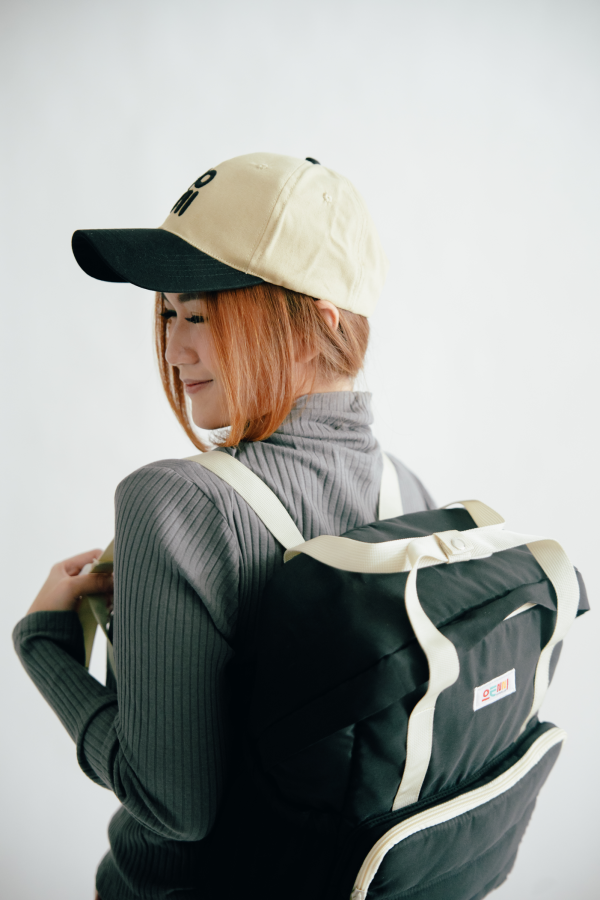 Tas Punggung Ransel Sporty Puffy New Oenni Hitam - Gambar 11