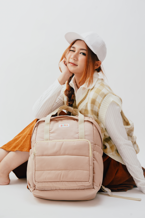 Tas Punggung Ransel Sporty Puffy New Oenni - Gambar 4