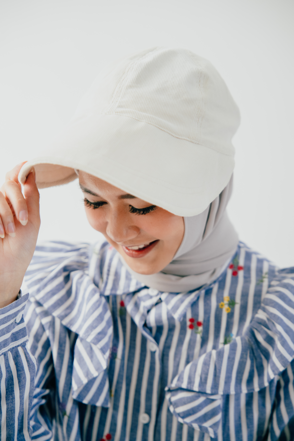 Topi Bucket Standar Curduroy BW - Gambar 2