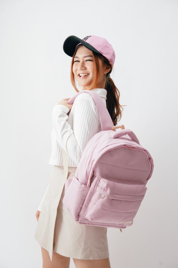 Tas Ransel Puffy Oenni Pink - Gambar 7