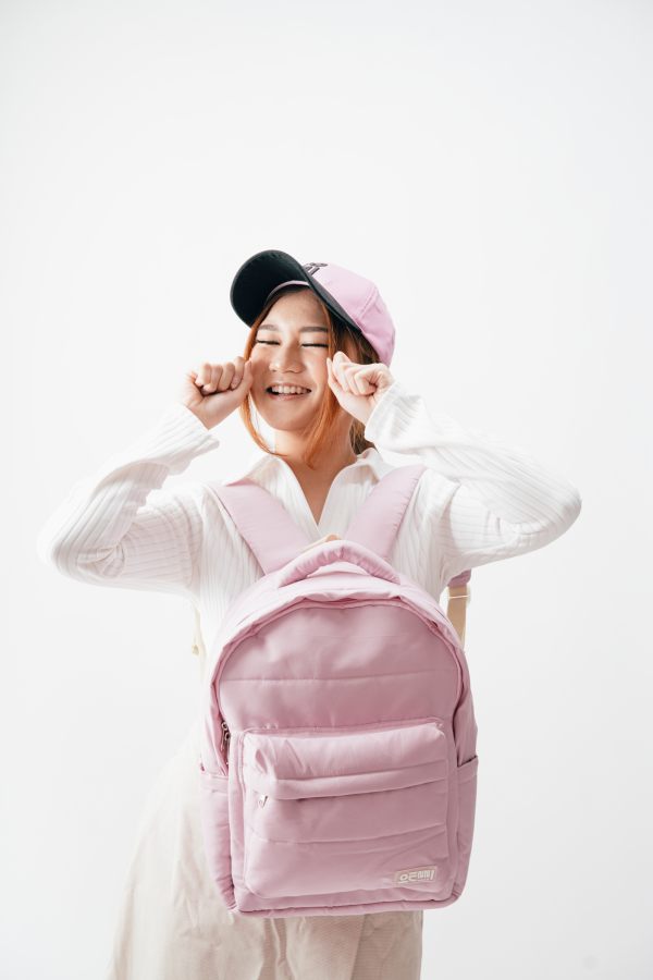 Tas Ransel Puffy Oenni Pink - Gambar 3