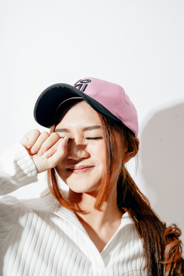 Topi Bisbol Baseball Cap Oenni Kombinasi Warna Pink - Gambar 3
