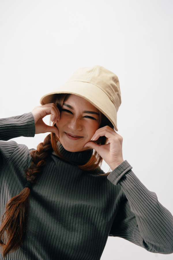 Topi Bucket Standar Latte - Gambar 3